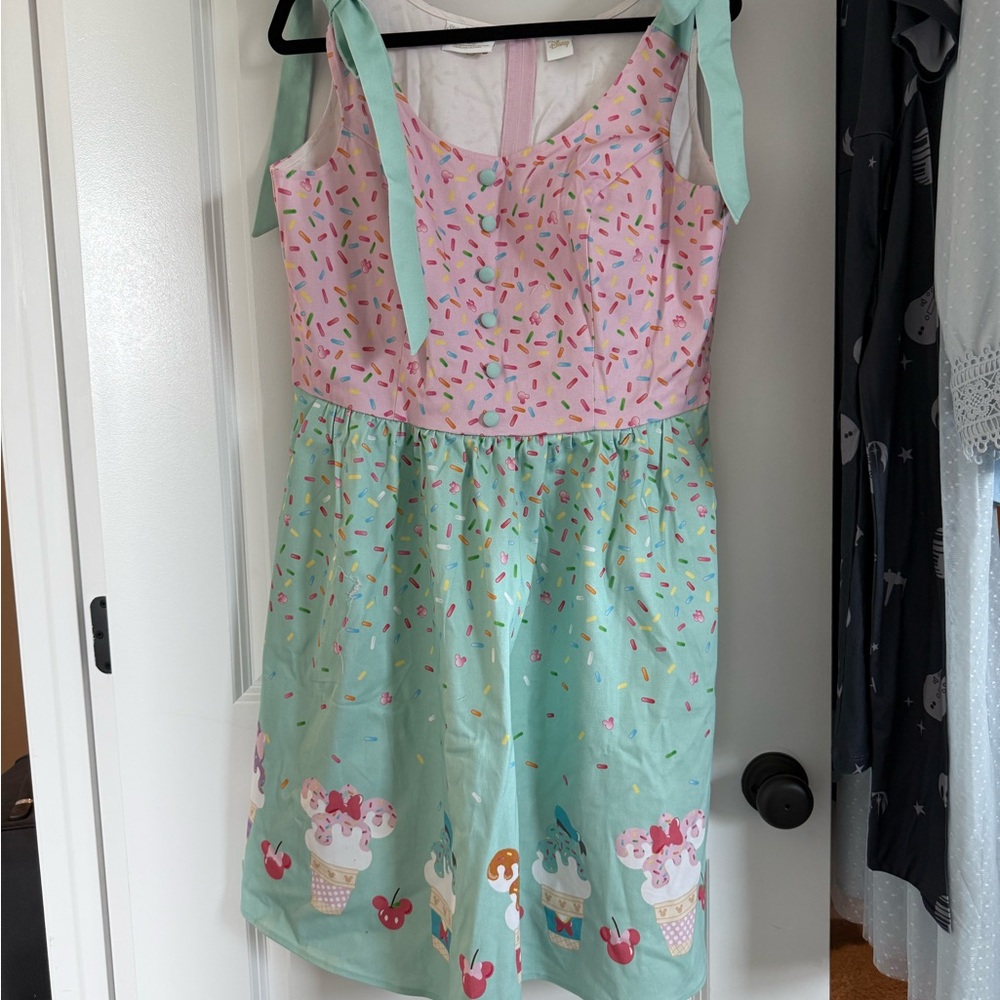 Women’s Mickey Ice Cream Print Dress -  Loungefly Stitch Shope Shoppe Disney